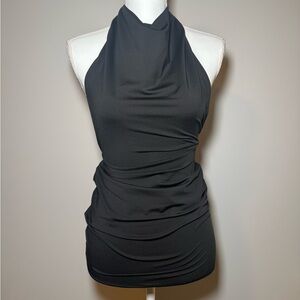 Black Mini Halter Dress